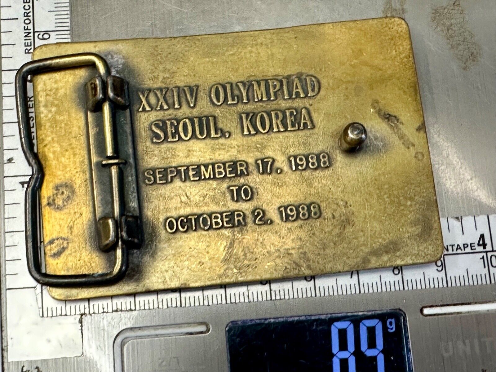 1988 US Olympics Shooting Team Vintage belt buckle