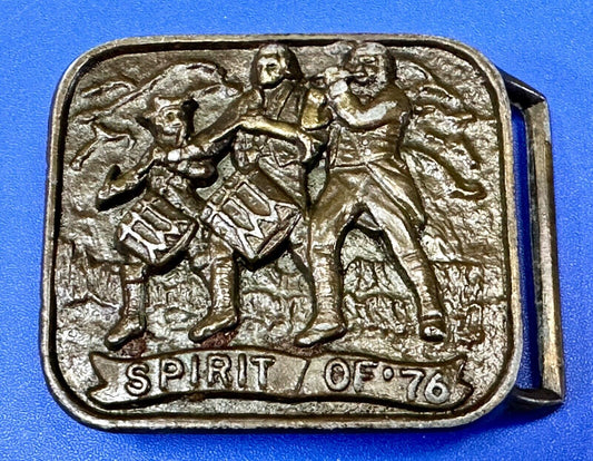 The Spirit of 76 - Patriotic American Bicentennial Marching Band belt buckle