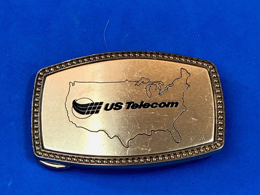 us telecom  Telecommunications  Industry Promotional  belt buckle by Alumaune 