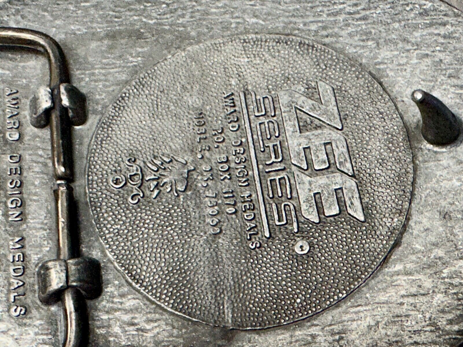 ADM Zee Series Cowboy Longhorn Steer Roping NOS Belt Buckle Award Design Medals