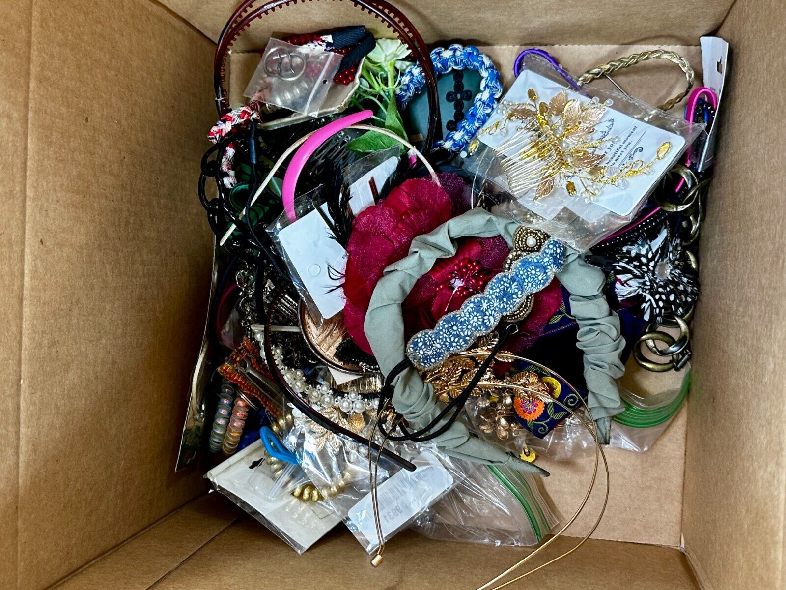 Almost 13 pounds of Hair Accessories -  Resale Bulk Lot, Junk Drawer Grab Bag