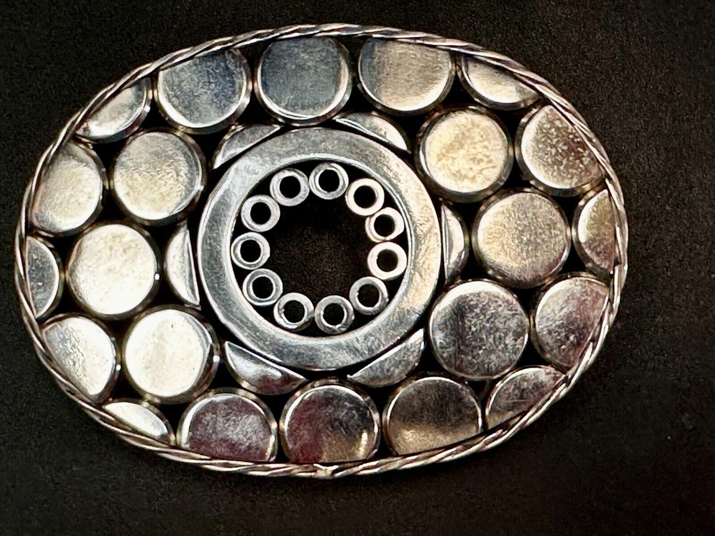 Unique Welder Machine Shop Folk Industrial Art Quality Artisan Oval Belt Buckle