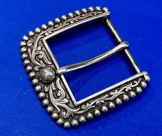 Ariat 2011 Ranger Style Detailed Flower Swirl Rope Outlined Belt Buckle