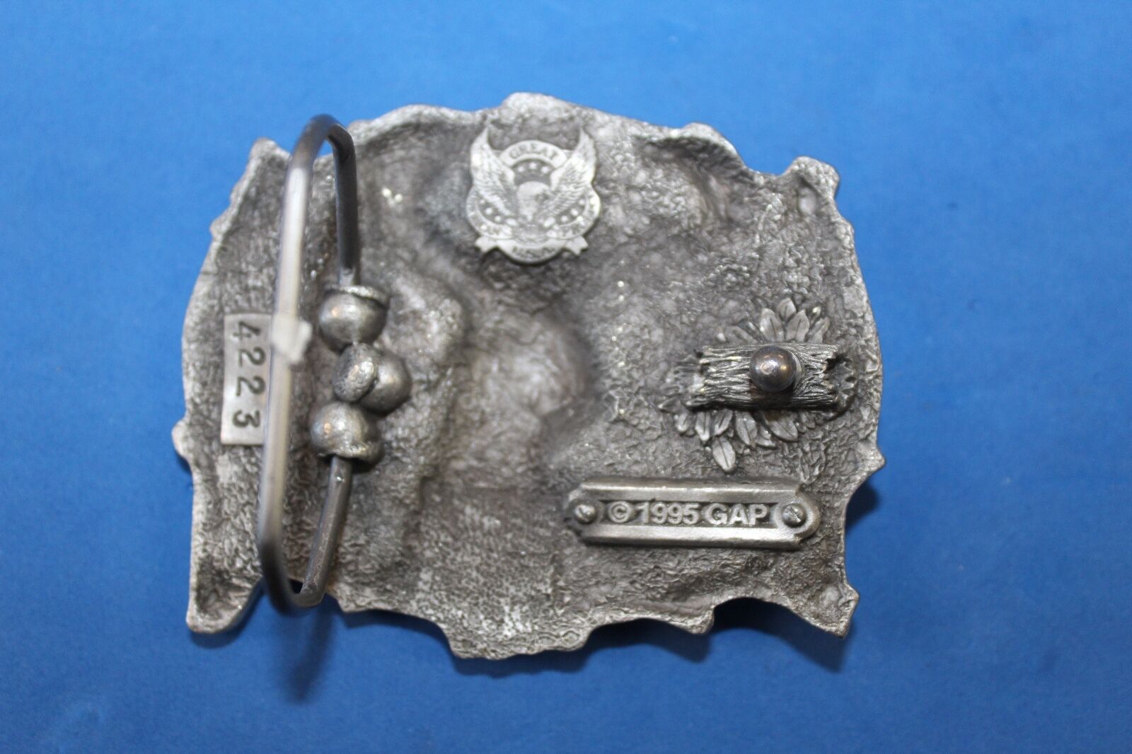 1995 GAP #4223 Great American CO deer buck hunting HUGE  antlers -  belt buckle