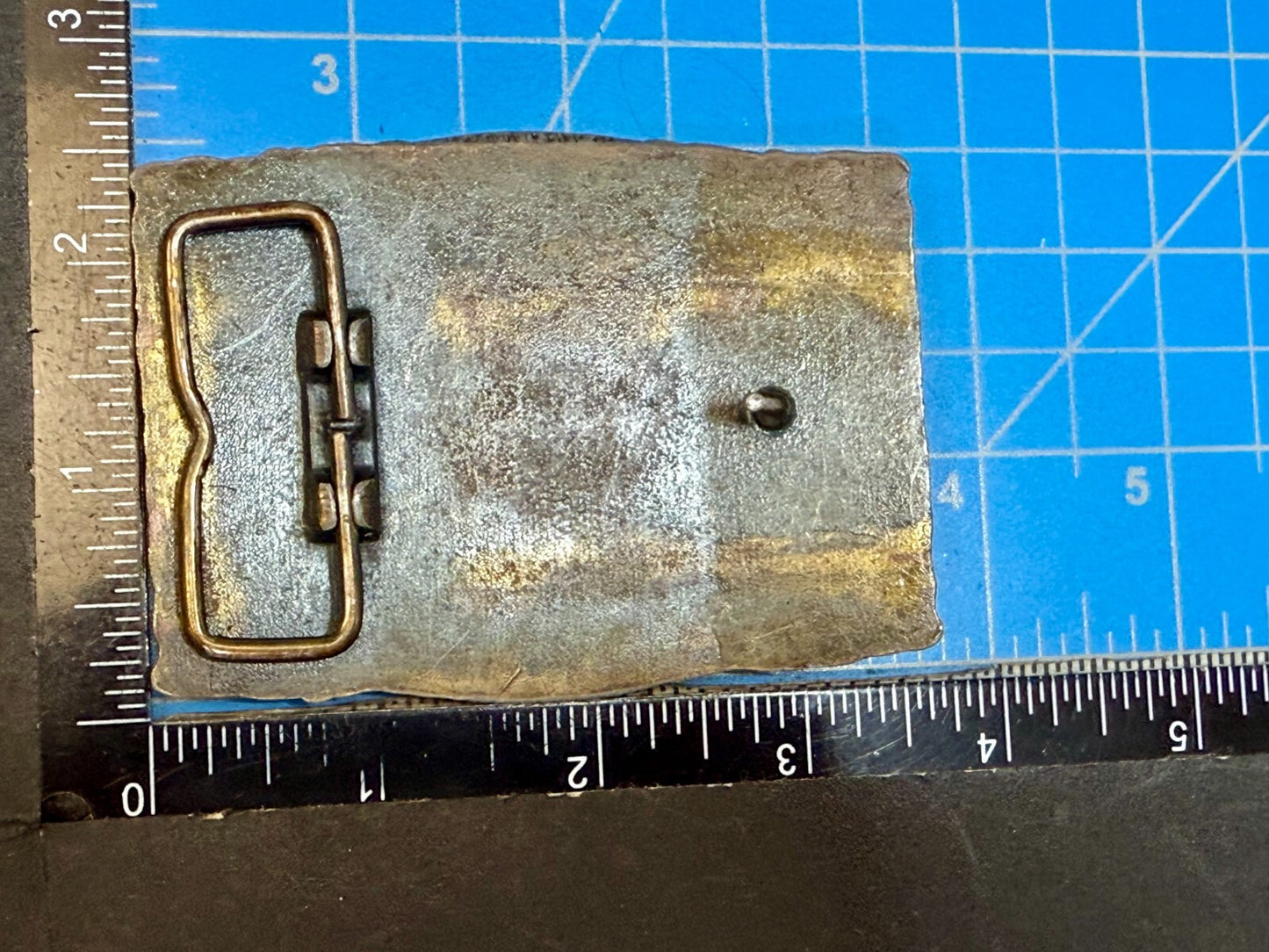 ALASKA The Great Land Vintage State Commemorative Brass Tone Vintage Belt Buckle