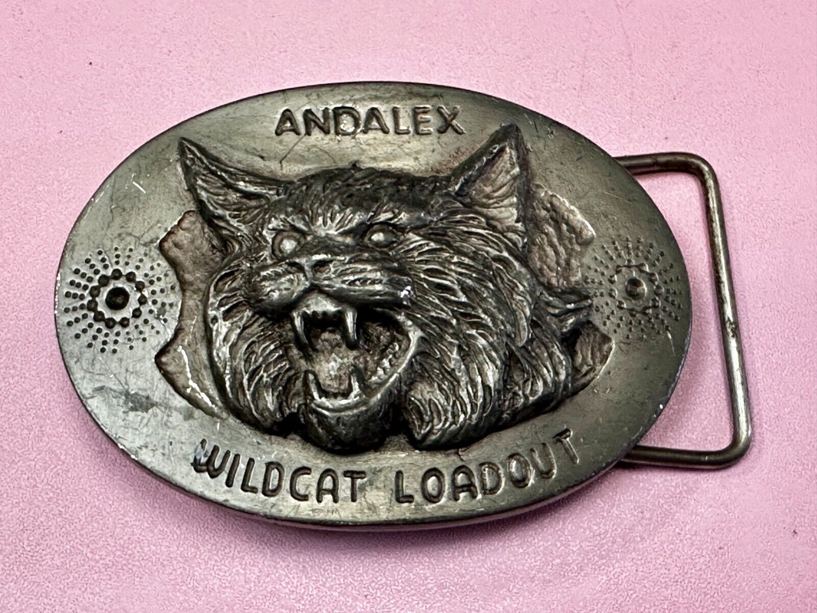 Andalex Wildcat Loadout Vintage Belt Buckle by Sculpture Artist Gary Frazen