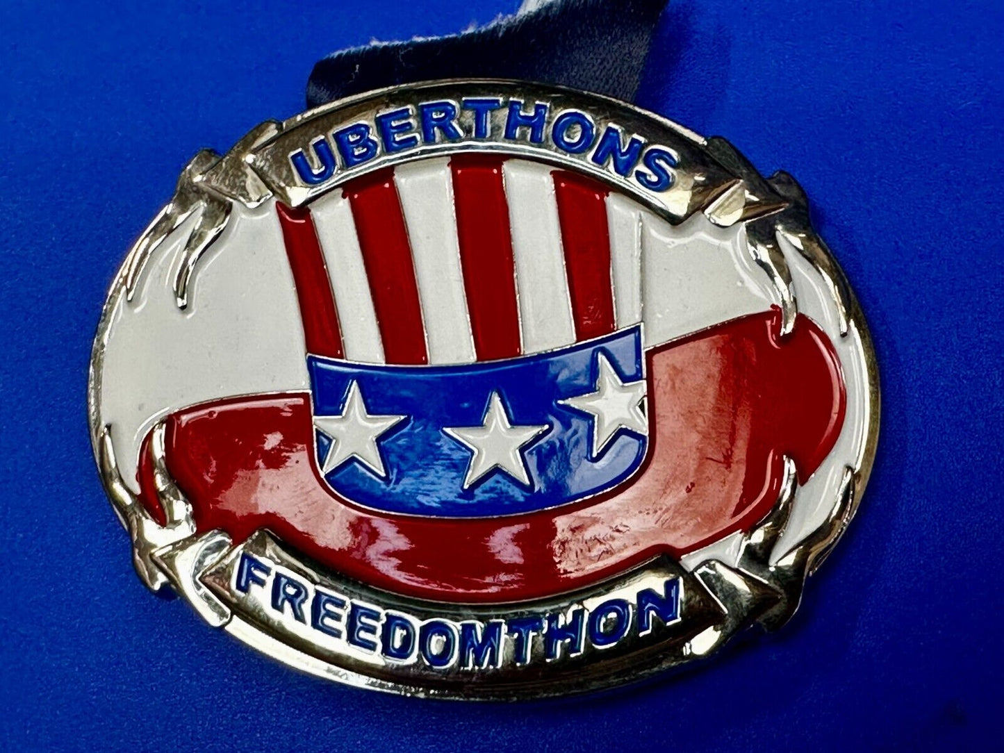 Uberthons FREEDOM TO Run Walk Marathon Event Commemorative Award Belt Buckle