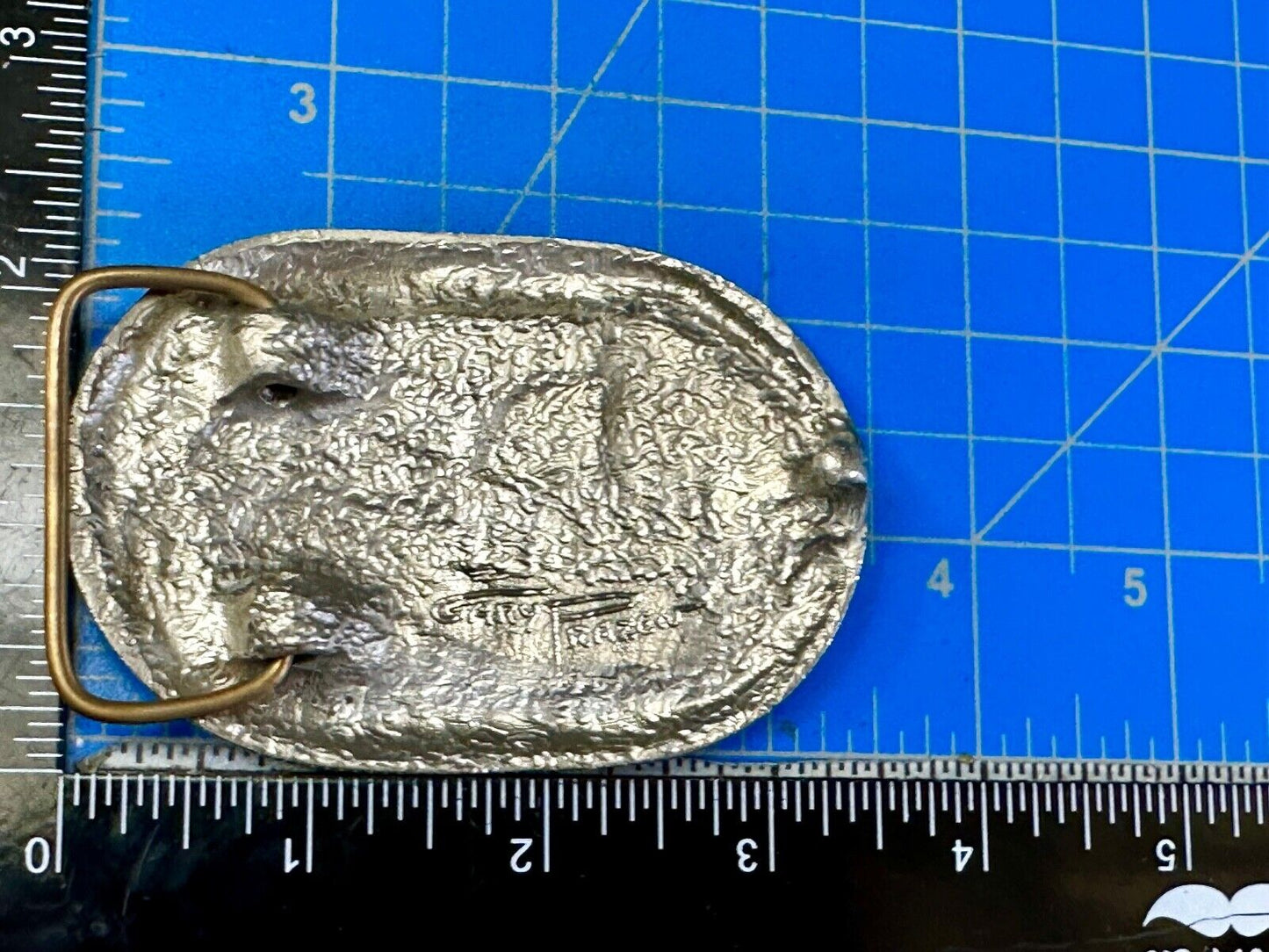 Utah Railway Co Vtg Train Railroad 83 Years - Gary Prazen Sculpture Belt Buckle