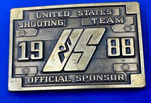 1988 US Olympics Shooting Team Vintage belt buckle
