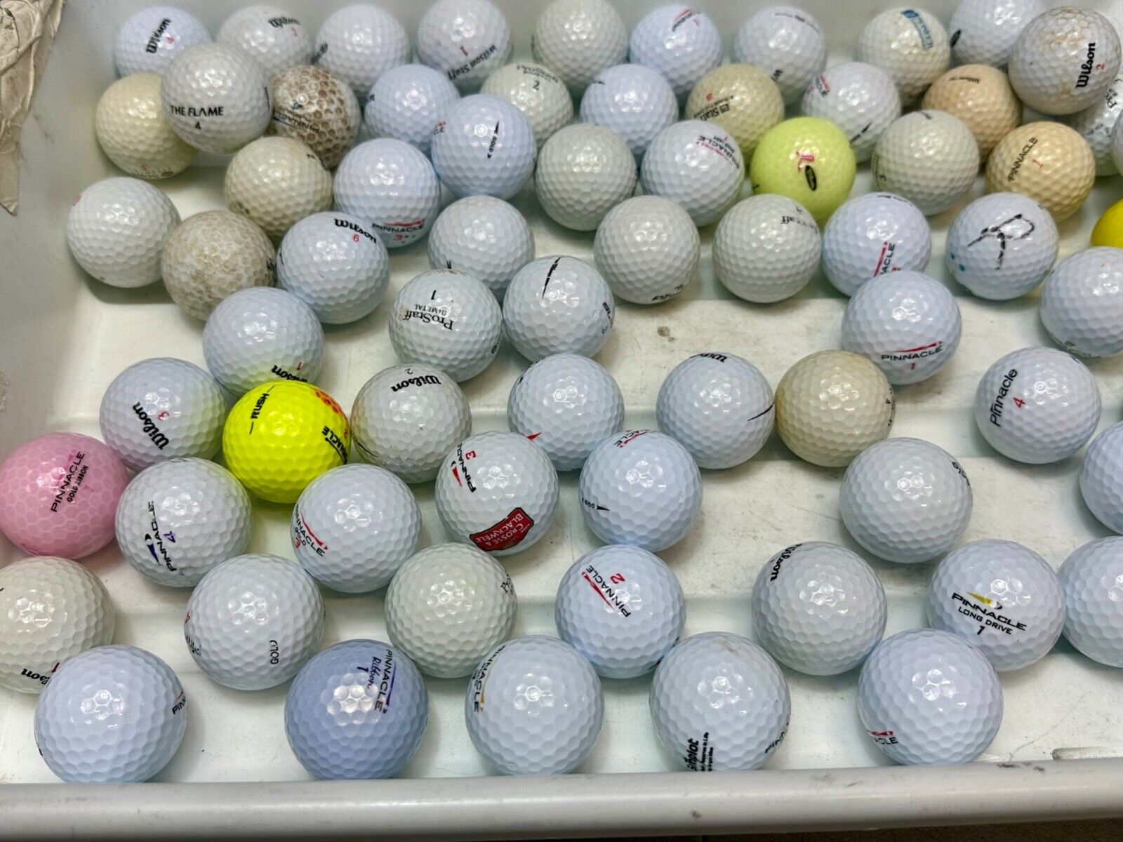 73 pc Used Golf Ball Lot. - Mostly Wilson Pinnacle