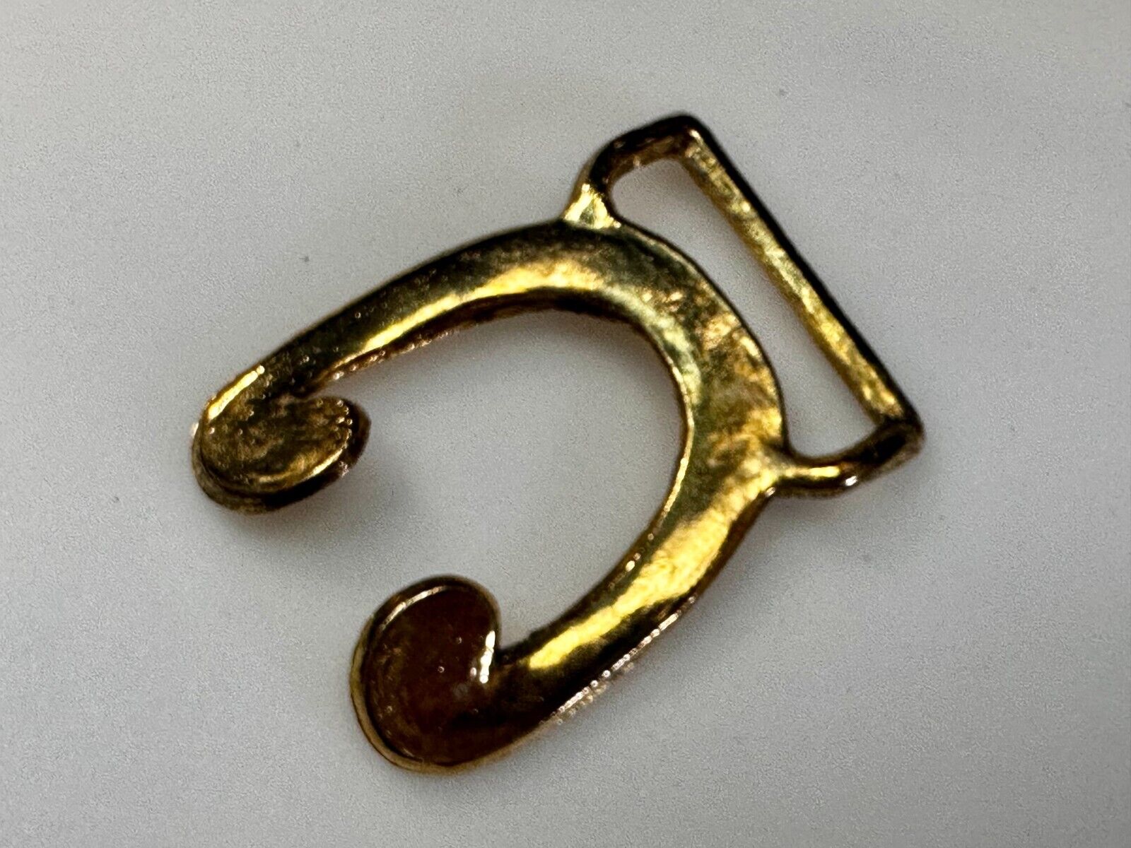 Vintage Female Connector Retro Hippy Vibe gold tone Belt Buckle