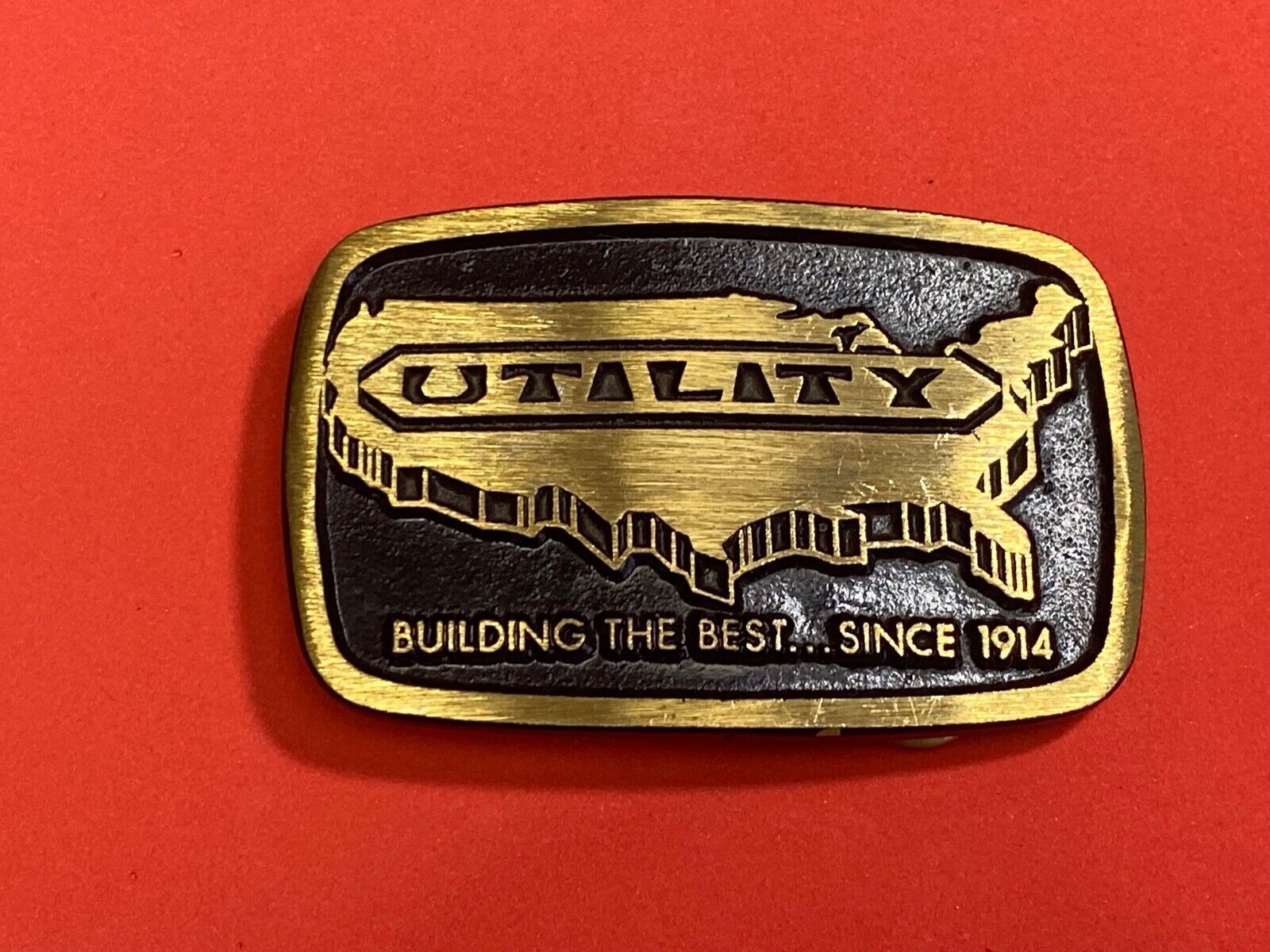Usa Utility, Building The Best Since 1914  - Dynabuckle Solid Brass Belt Buckle 