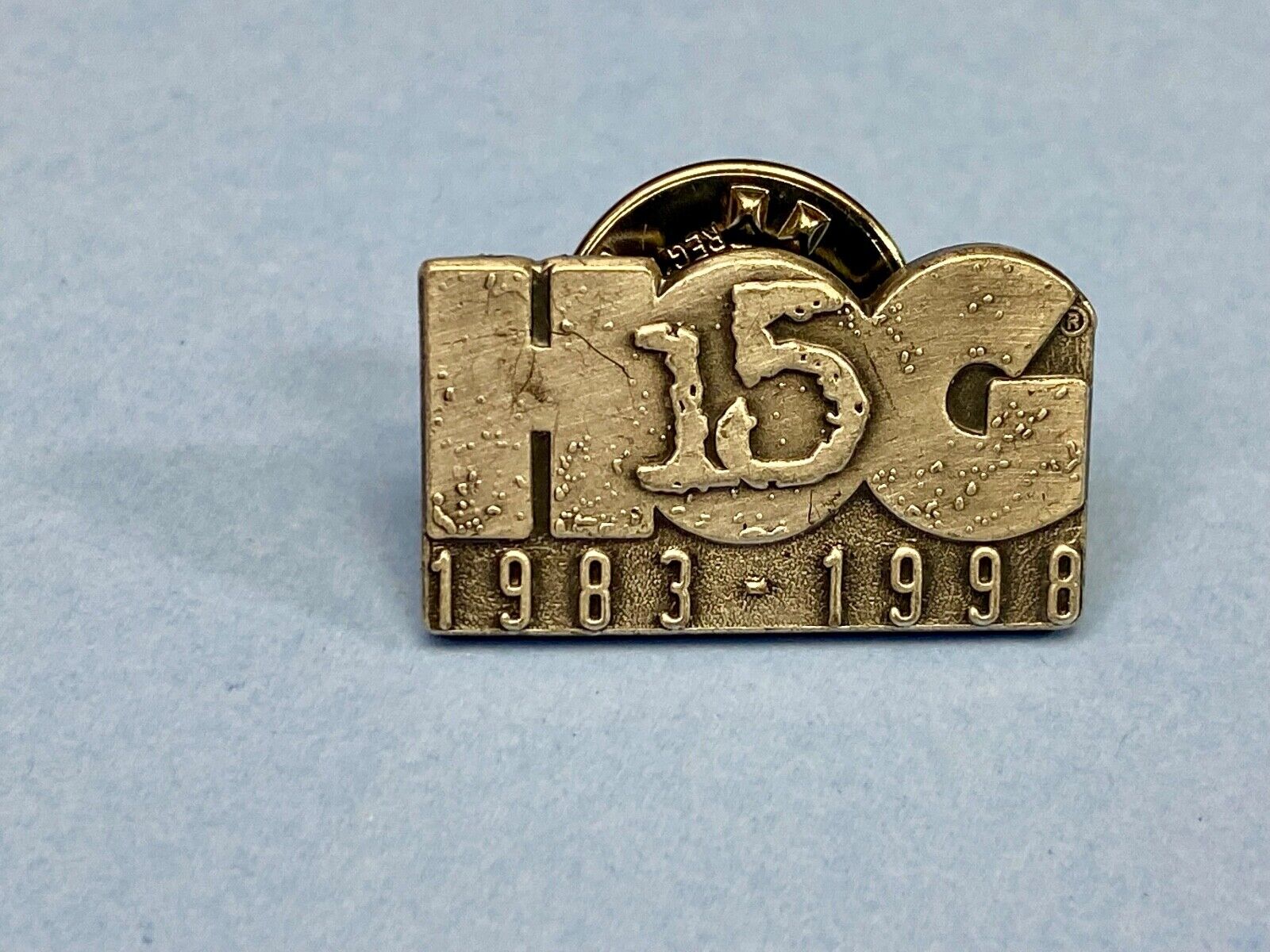 15 Year Hog Harley Davidson Owners Group Jacket Vest Lapel Pin 1983-1998