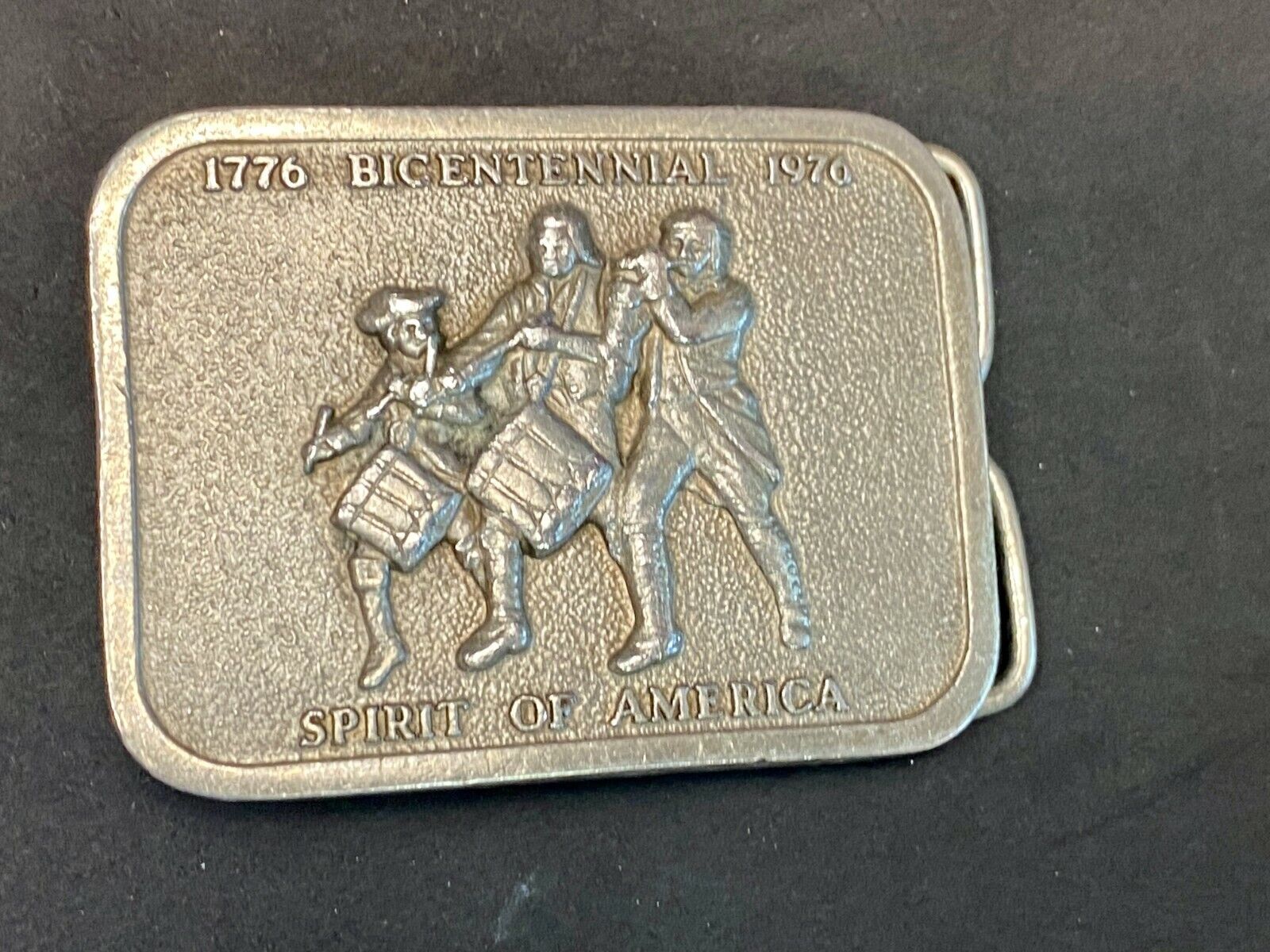 1976 Bicentennial Spirit Of America Marching Band 1776-1976 Bergamot Belt Buckle