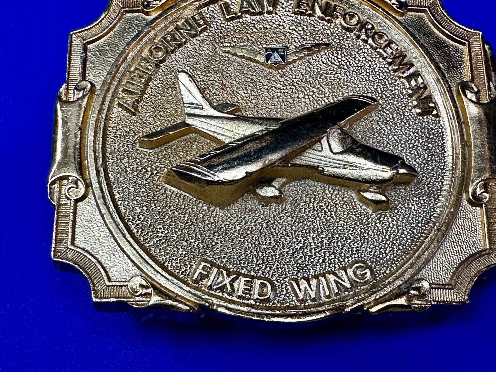 Airborne Law Enforcement Plane Police Pilot Fixed Wing Lg Belt Buckle  #20 ALE