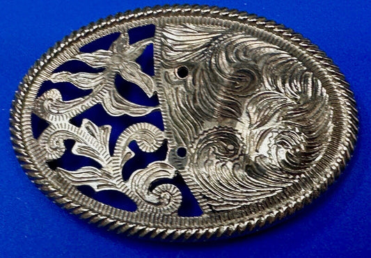unique western flower swirl belt buckle for centerpiece project or to wear