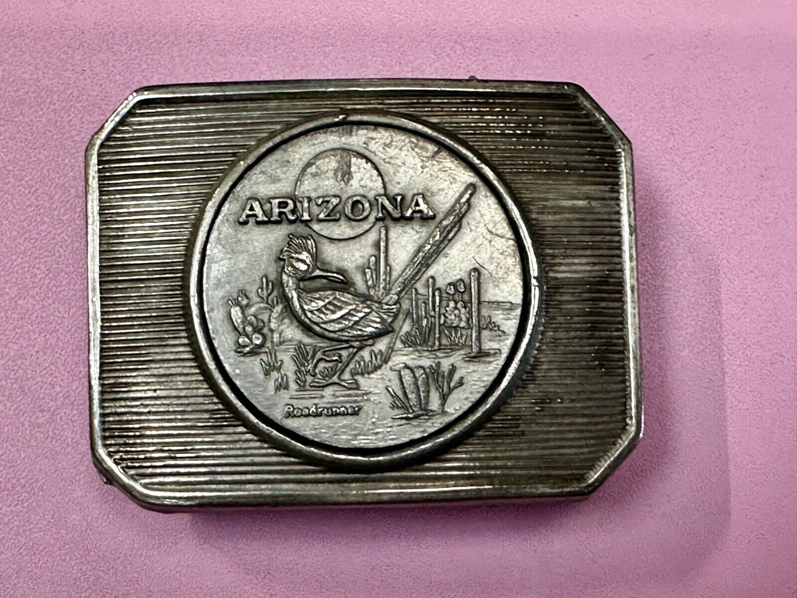 Arizona Roadrunner SouthWestern Desert Bird Vintage Coin Style Belt Buckle
