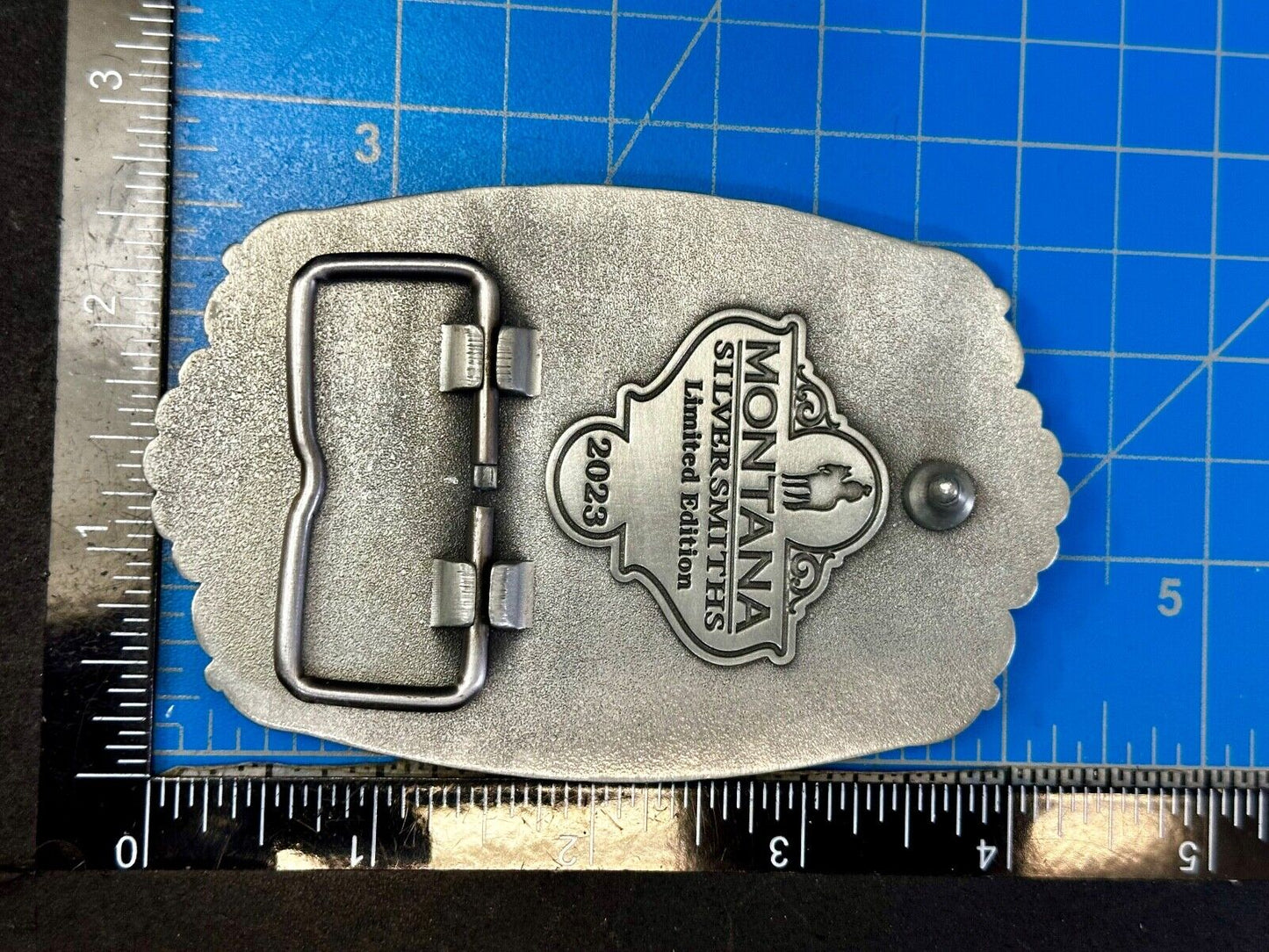 2023 Pendleton Whisky Let'er Buck Montana Silversmith Rodeo Cowboys Belt Buckle
