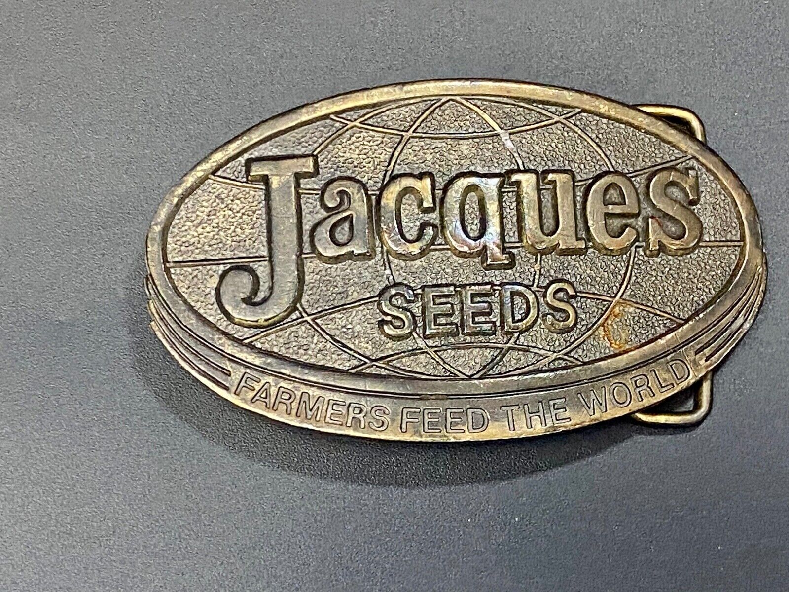 Vintage Jacques Seeds USA Farming Limited Edition 1977 Belt Buckle by Lewis 