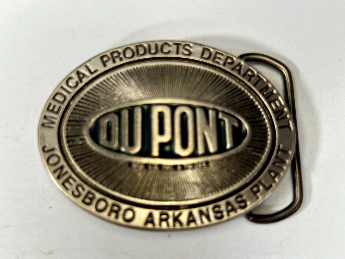 DUPONT Medical Products Department Jonesboro Arkansas Plant Worker Belt Buckle