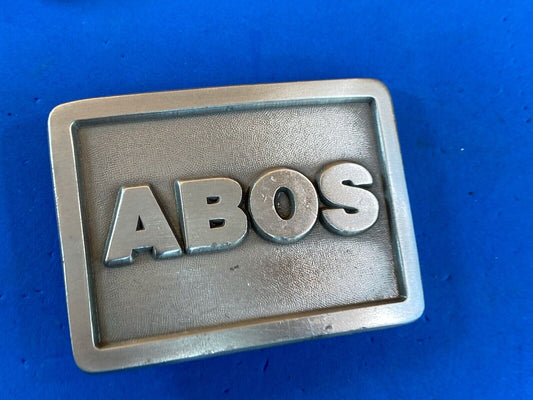 Abos American Board Of Orthopaedic Surgery? Vintage Solid Pewter Belt Buckle  - 