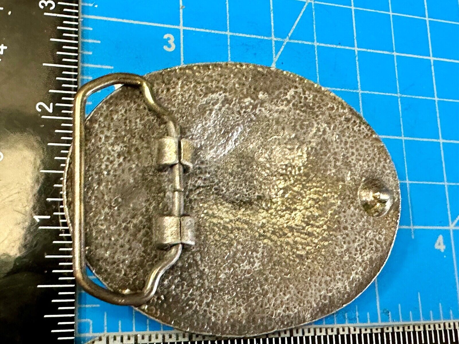 TURF PARADISE ARIZONA HORSE RACING TRACK VINTAGE BRASSTONE BELT BUCKLE