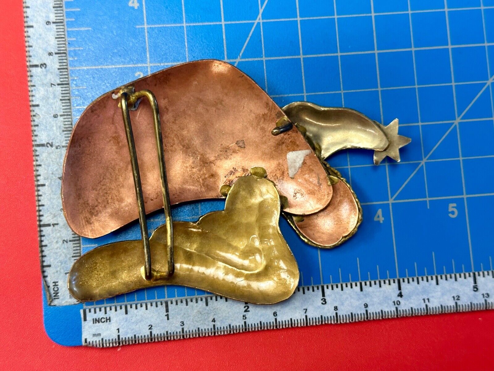 ANGLE Vintage mixed metal belt slide