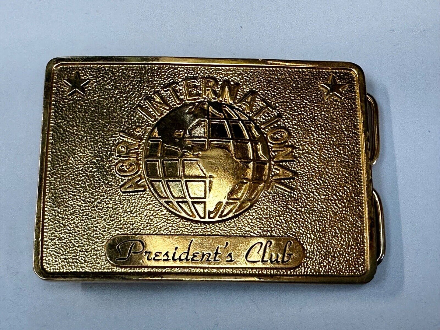 Agri International Inc Omaha NE Farming Presidents club Vintage 1978 Belt Buckle
