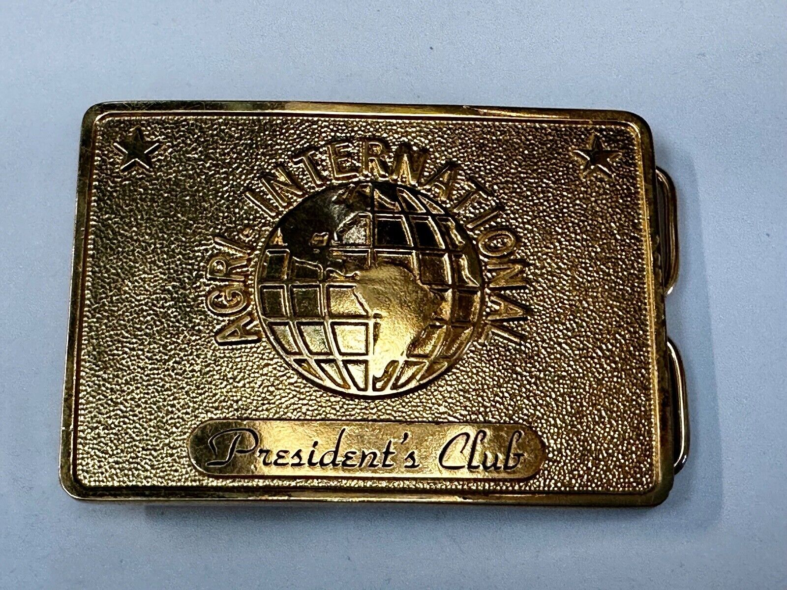 Agri International Inc Omaha NE Farming Presidents club Vintage 1978 Belt Buckle
