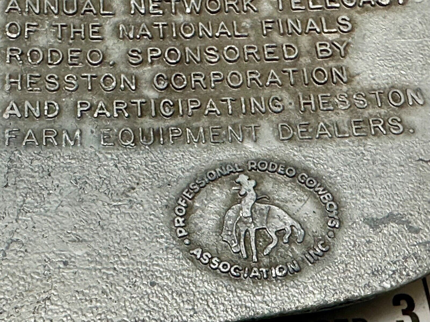 1993 Hesston National Finals Rodeo NFR 25th year celebration Belt Buckle