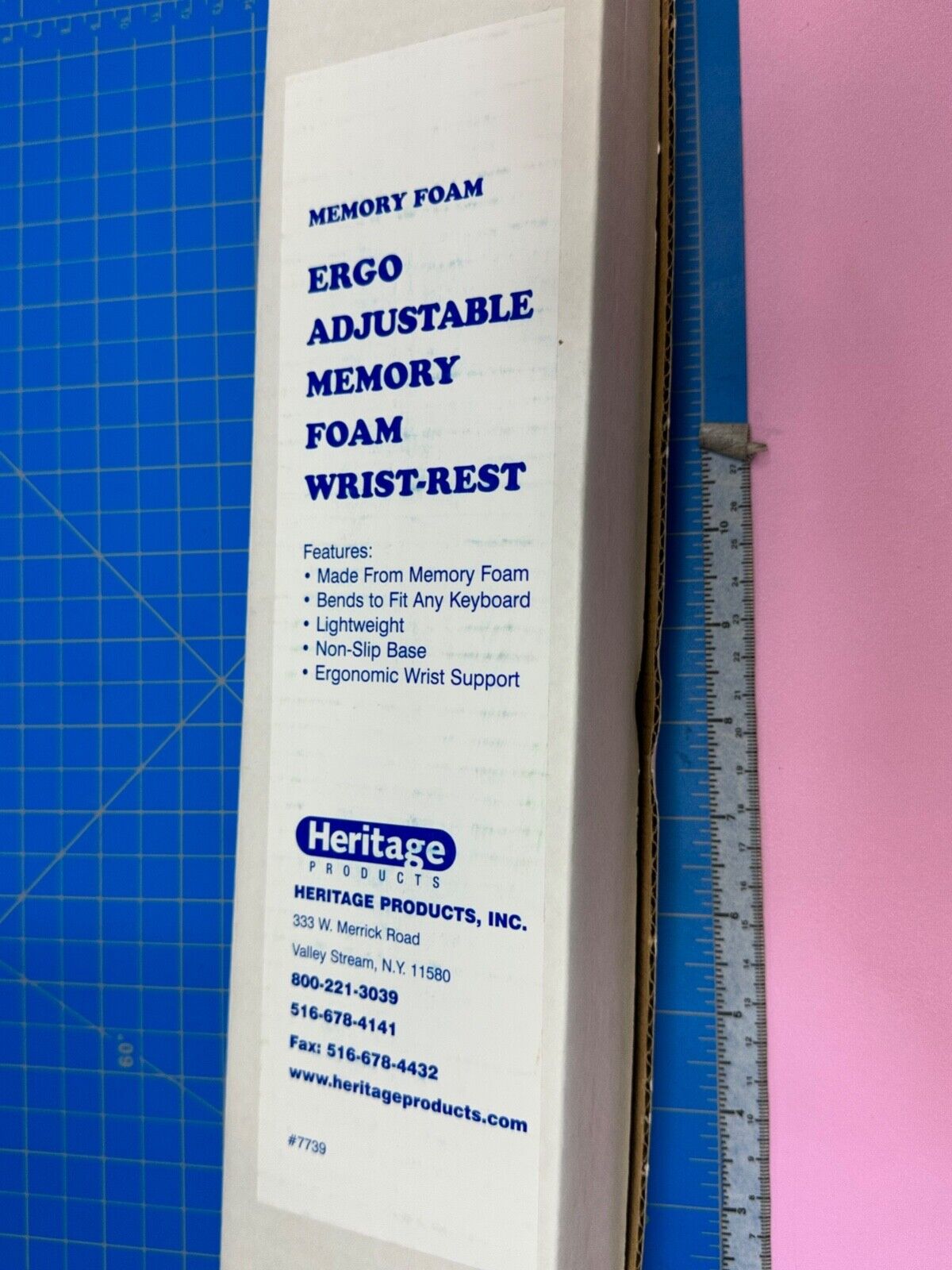 Adjustable Memory foam wrist-rest Keyboard Wrist Rest & Support of Comfort Ergo