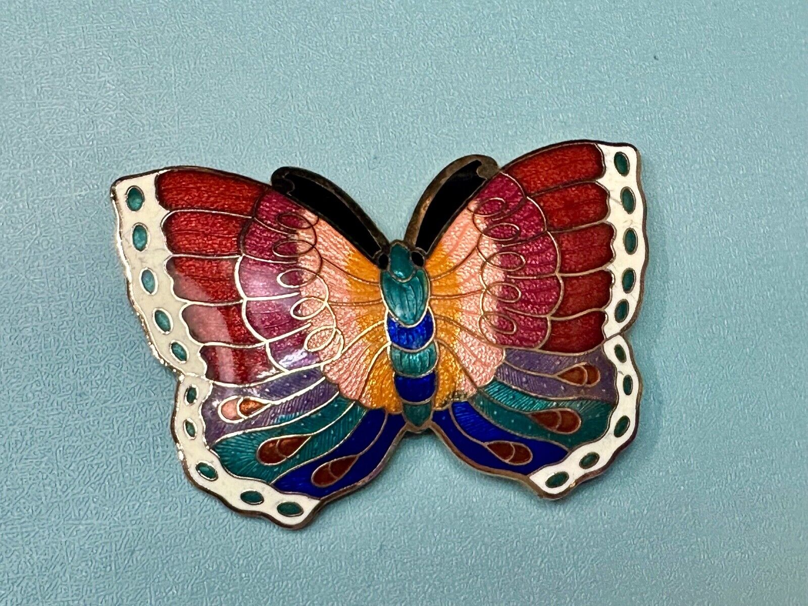 Beautiful India Inspired colorful butterfly shaped belt slide scarf clip