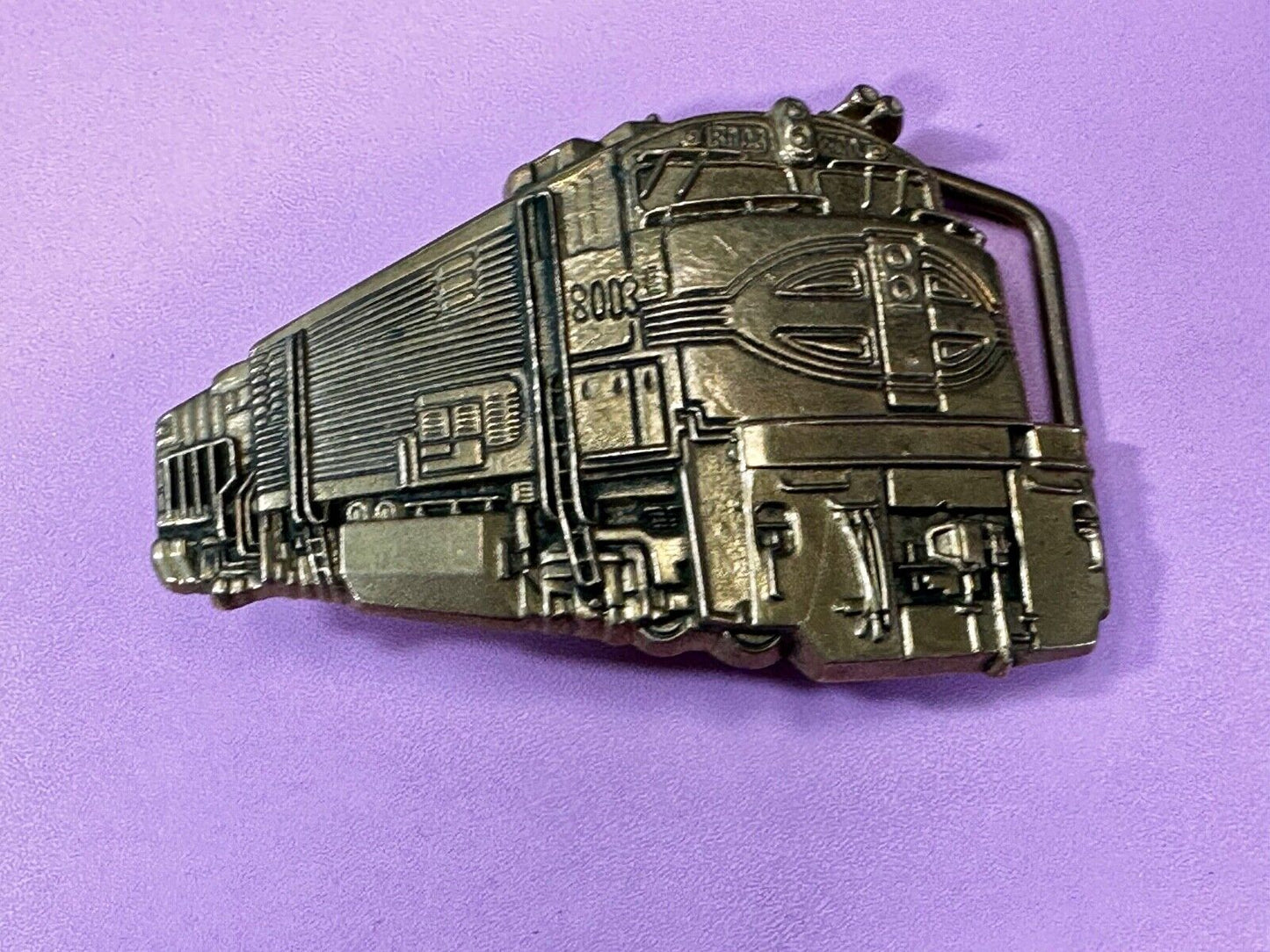 8003 Union Pacific Up Locomotive Railroad Train VTG 1980 Belt Buckle by Baron