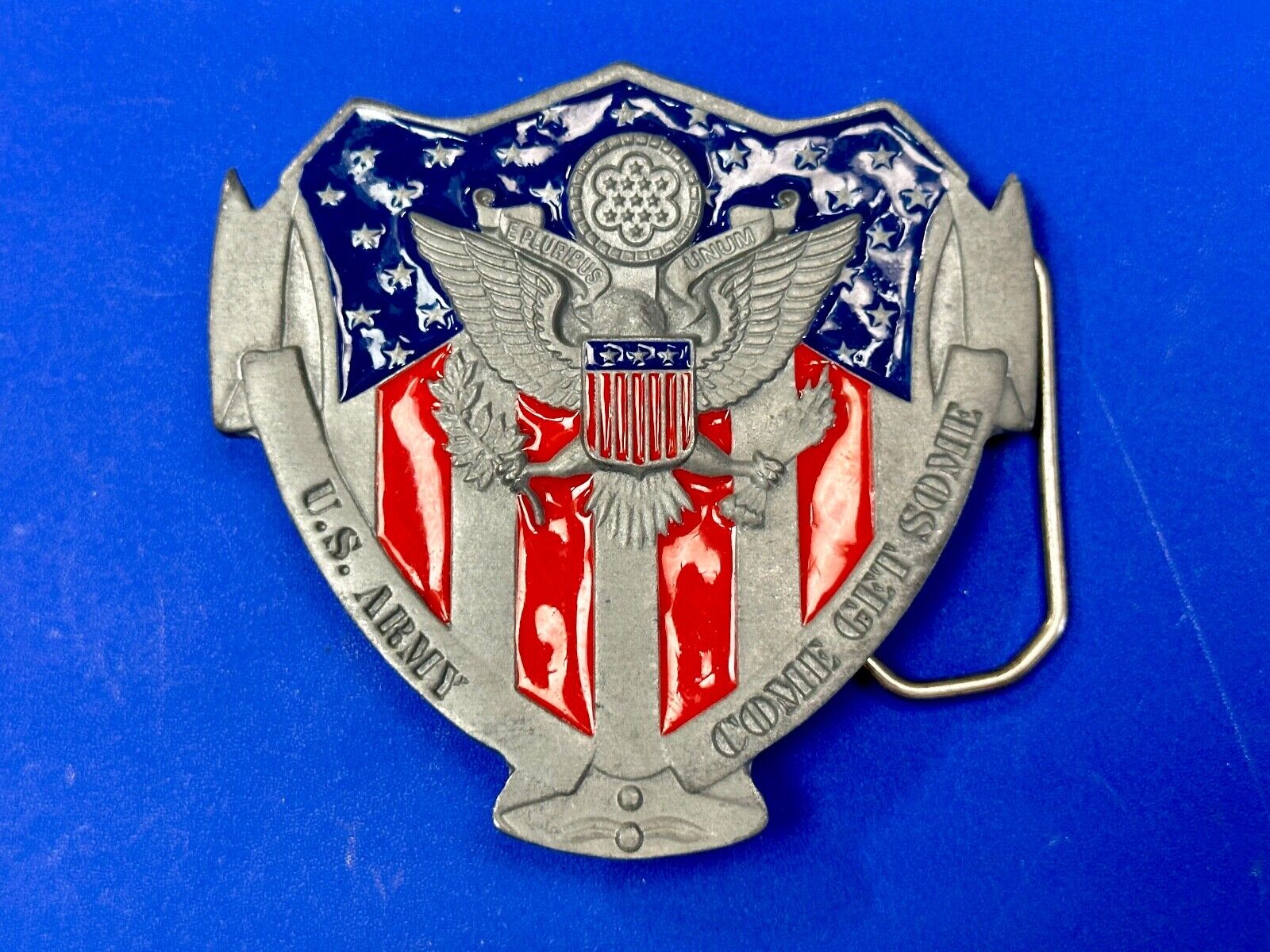 U.S. Army Patriotic America Belt Buckle Come Get Some Buckle Great American Prod