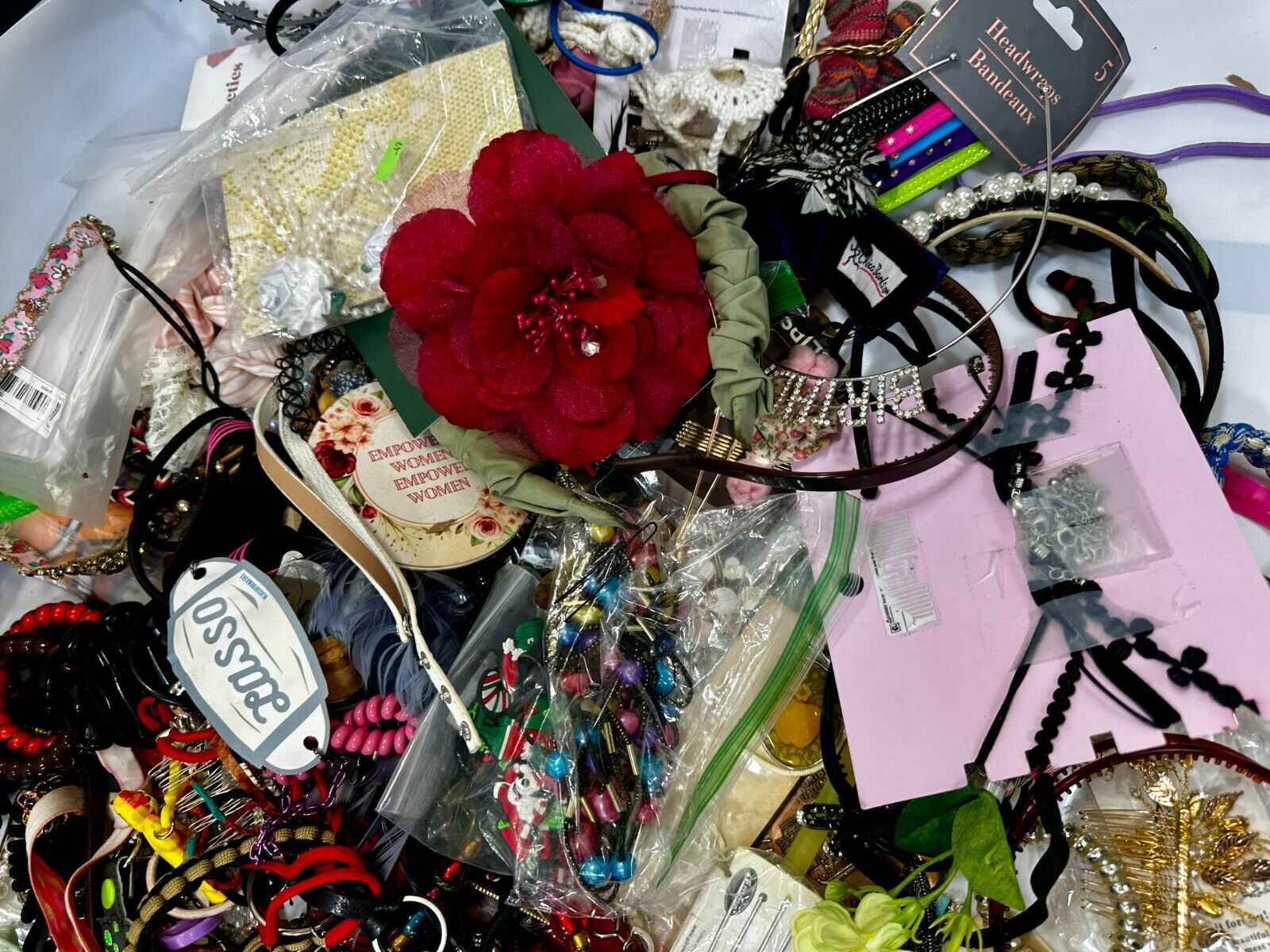 Almost 13 pounds of Hair Accessories -  Resale Bulk Lot, Junk Drawer Grab Bag
