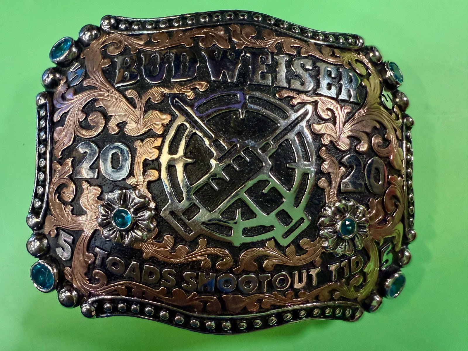 2020 Budweiser Toads Shoot Out TID Event 2ND TO NONE Trophy NASCAR Belt Buckle