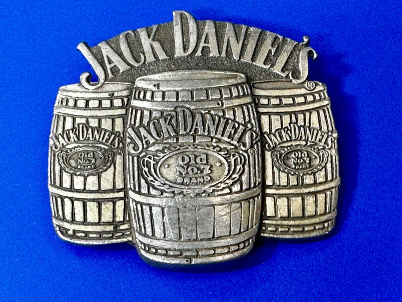 3 Barrels of JACK DANIELS Old No. 7 TN Whiskey 2005 Belt Buckle