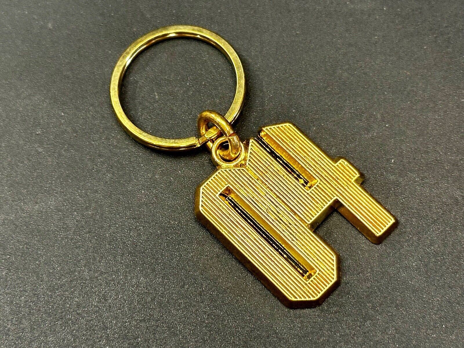 04 Number Gold Tone Keychain - Key Ring Chain - Class of Sports number