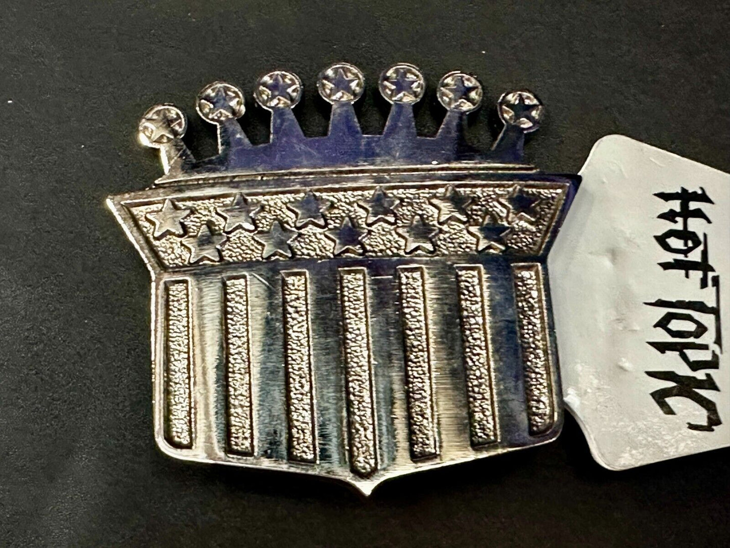 American Flag Style Crown The Originator Not The Imitator Belt Buckle Made in US