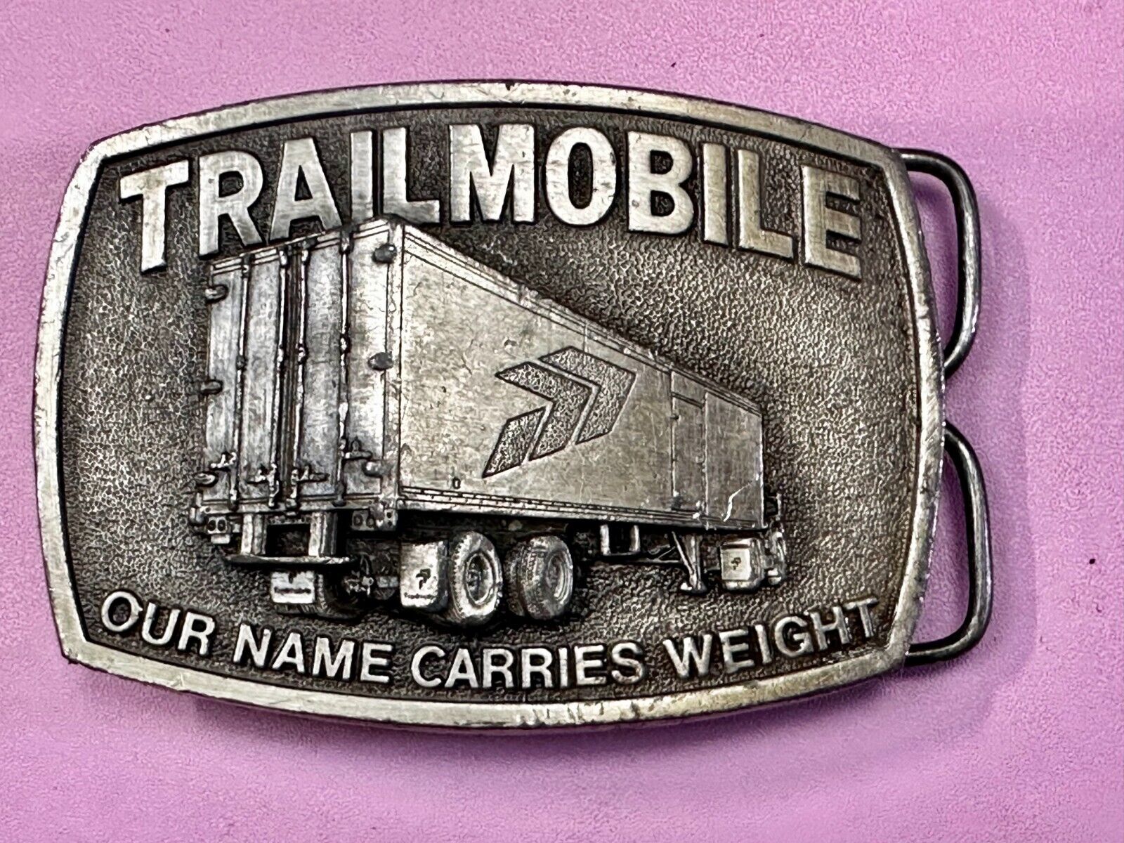 Trailmobile Our Name Carries Weight Semi Truck Long Haulers Trucker Belt Buckle