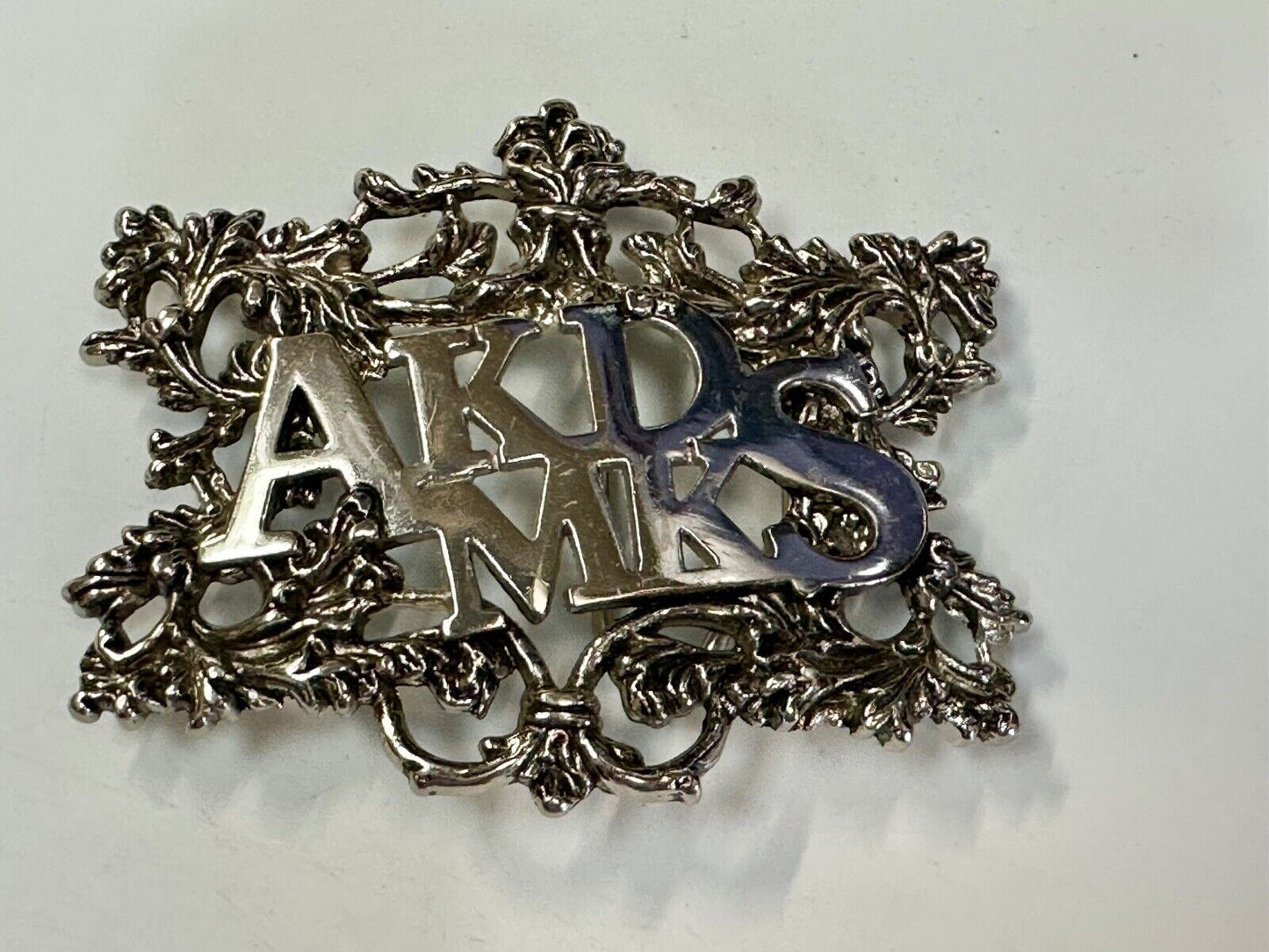 AKDMKS Large Hip Hop Y2K Streetwear Silver Color Ornate see through Belt Buckle