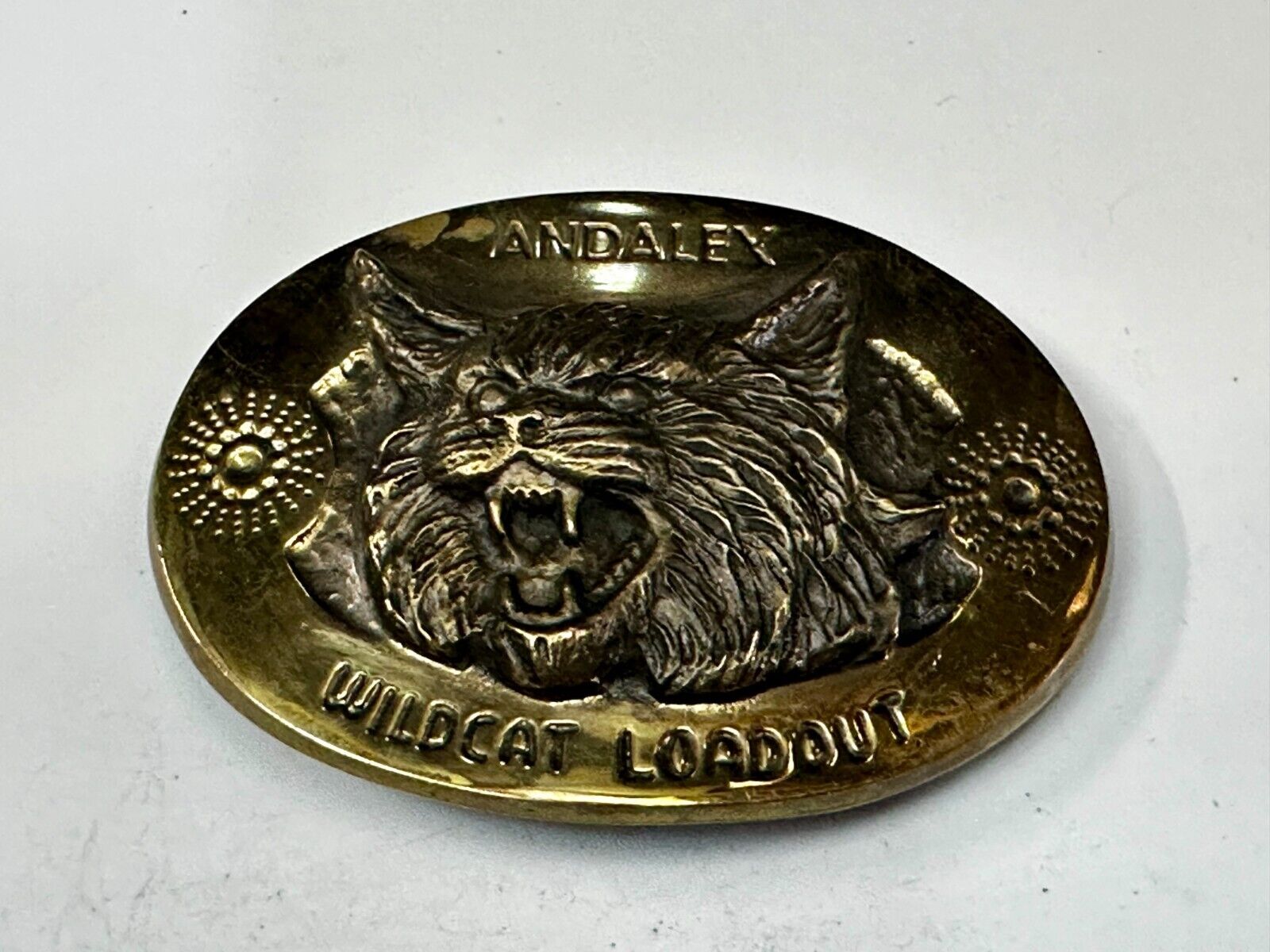 Andalex Wildcat Loadout Gold Tone Belt Buckle by Gary Phrazen
