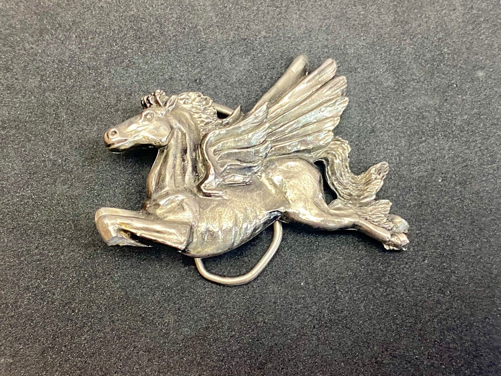 Vintage 1981 Flying Horse Chicago Pegasus Great America Belt Buckle Co 