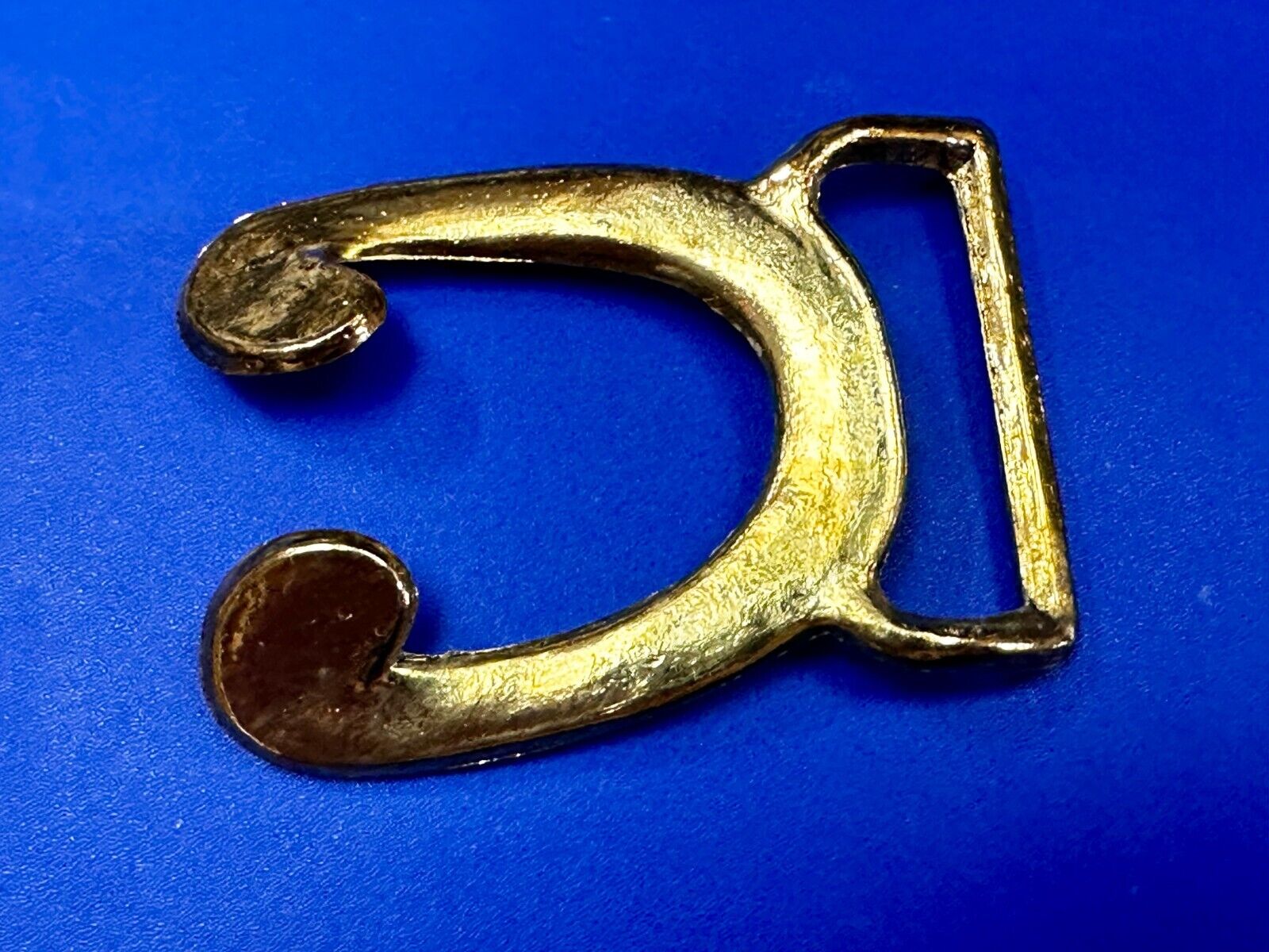 Vintage Female Connector Retro Hippy Vibe gold tone Belt Buckle