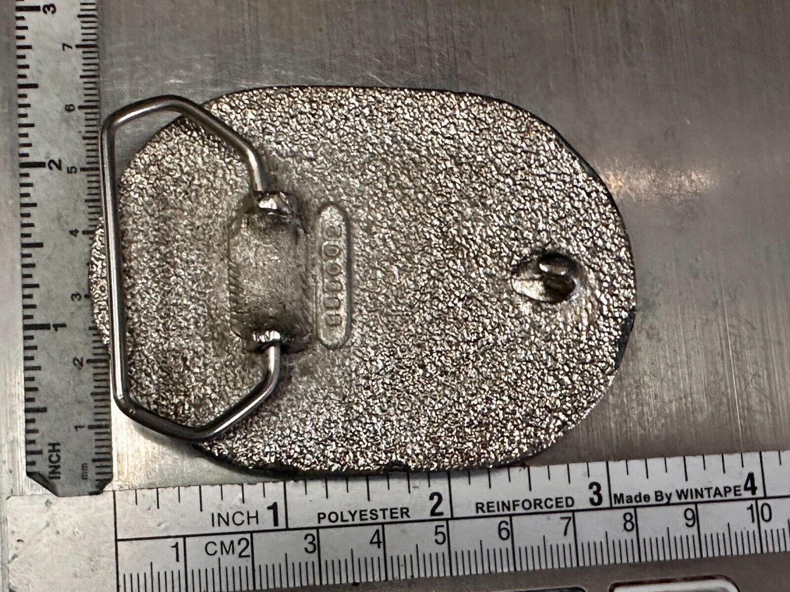 80'S  Tt Squirrel Sparky Brown Sparkle Enameled Vintage Belt Buckle