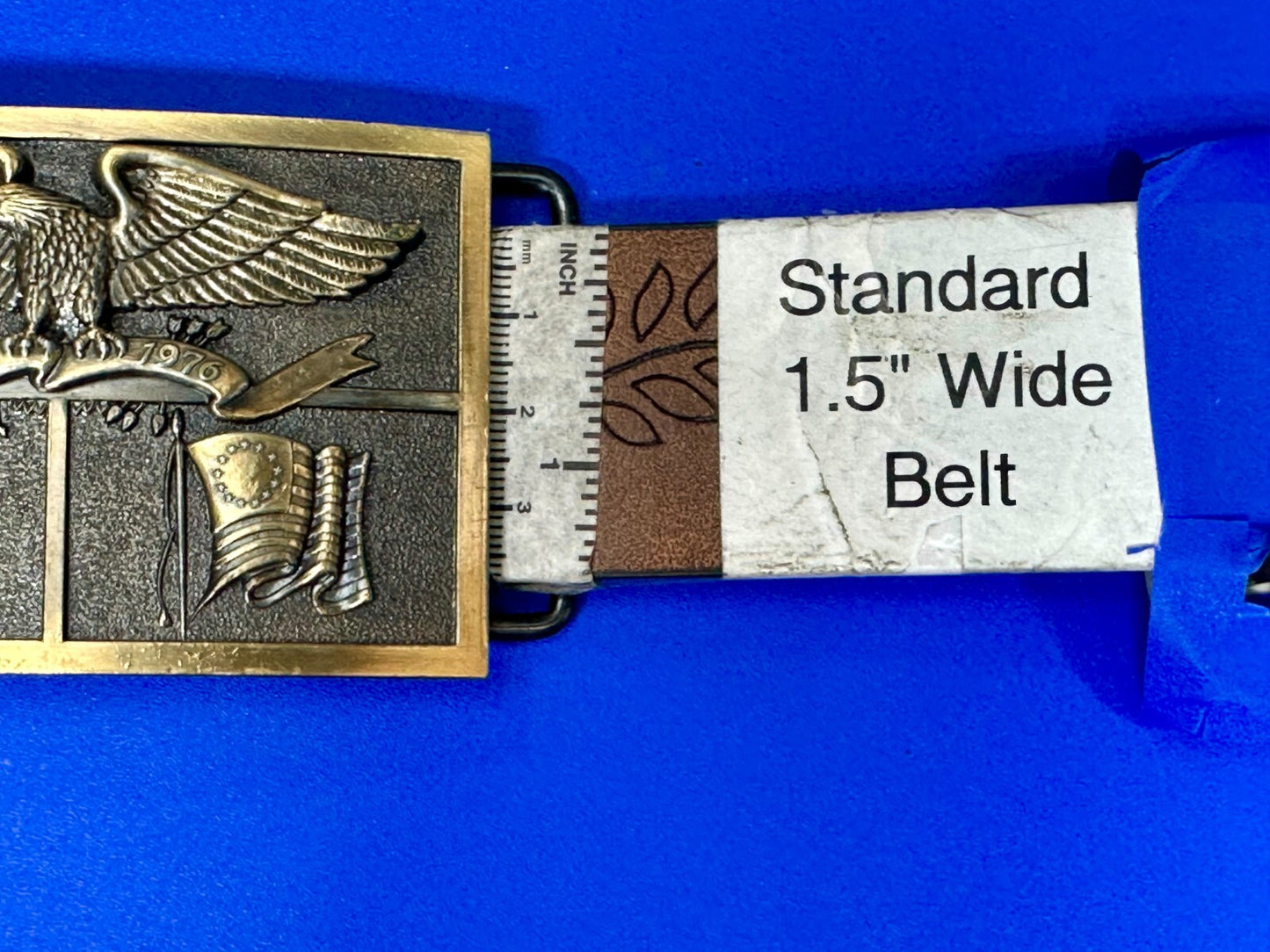 American Heritage Symbol Bicentennial Eagle Bell State Flag Belt Buckle