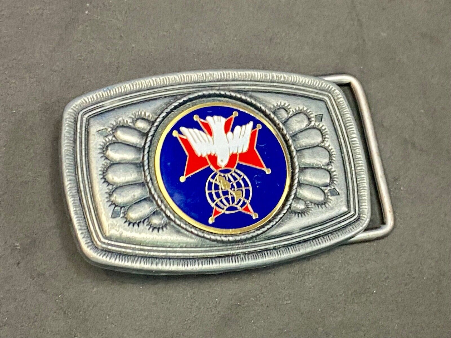 Unknown To Me Dove? As Picture Centerpiece In Southwest Vibebelt Buckle 