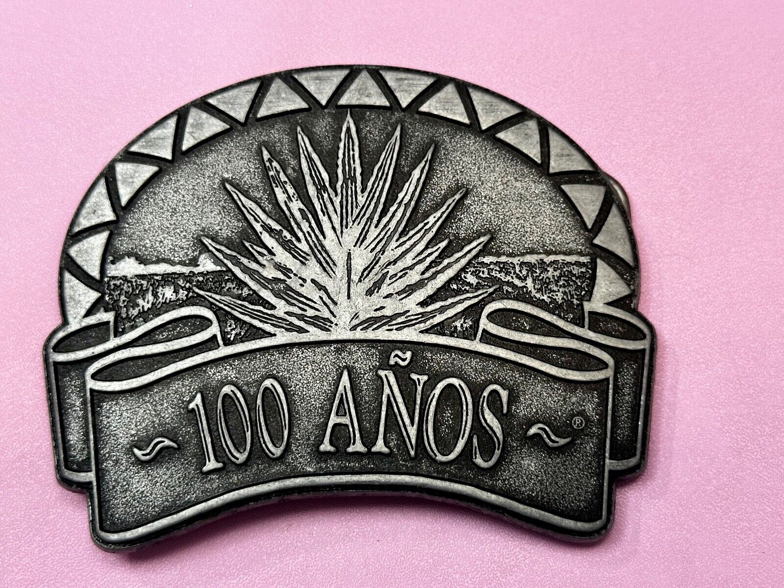 100 Anos Tequila Booze Advertisement Hundred Years Belt Buckle