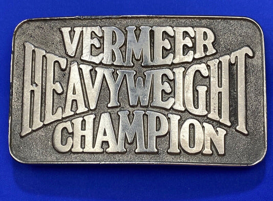 Vermeer Heavyweight Champion Belt Buckle by Spec Cast