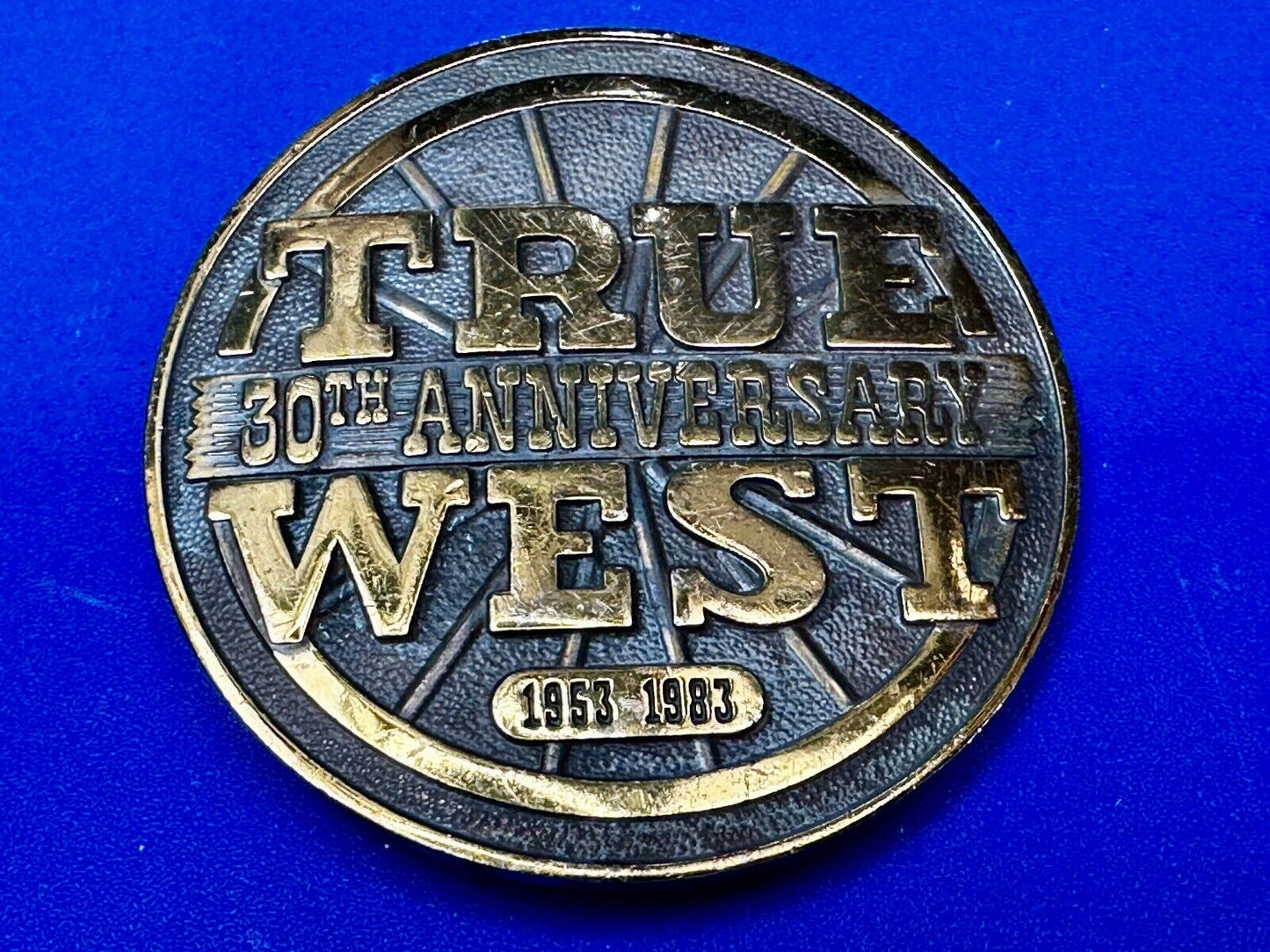 True West 30th University Magazine Commemorative . Add Vintage 1983 Belt Buckle